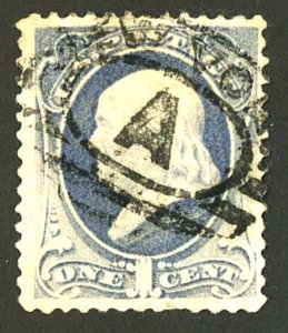 U.S. #206 USED CREASES 