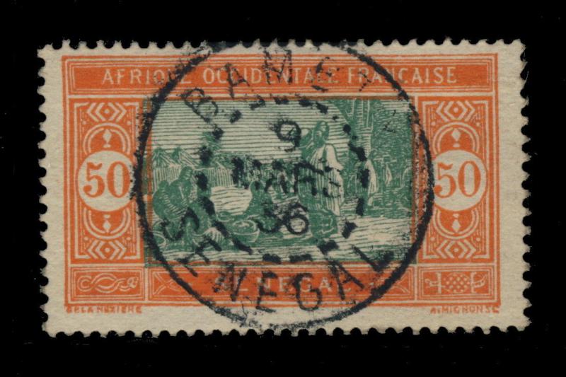 SÉNÉGAL - 1936 - CAD DOUBLE CERCLE BAMBEY/SENEGAL  SUR N°82