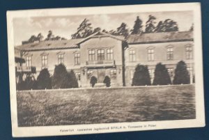 1917 Tomaszow Poland Feldpost RPPC Postcard Cover Imperial Hunting Lodge