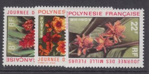 French Polynesia, Scott 264-266, MNH