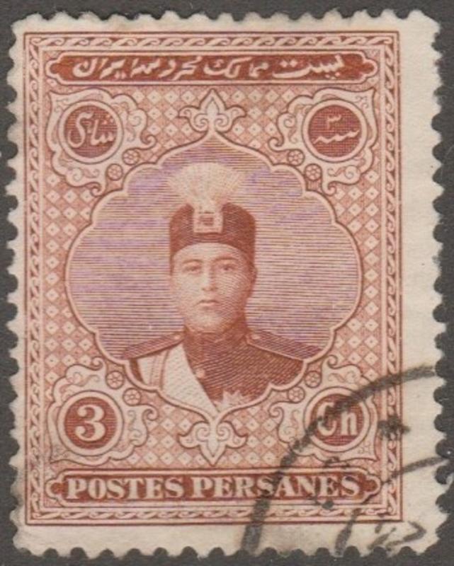 Persia/Iran stamp, Scott# 669, used, brown, 3 ch, big stamp,  #AOO89