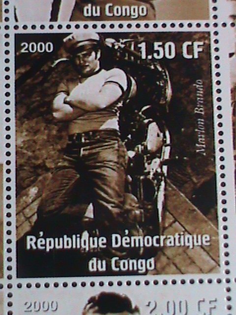 ​CONGO STAMP:2000 FAMOUS HOLLYWOOD MOVIES EVENTS STAMPS MNH FULL SHEET VF