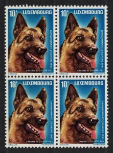 Luxembourg Sheepdog European Working Dog Block of 4 1983 MNH SC#698