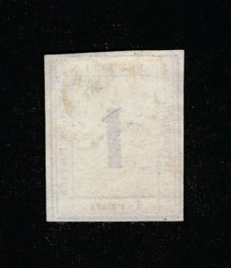 GENUINE HAWAII SCOTT #25 F-VF MINT NGAI 1865 DARK BLUE ON WOVE PAPER  #15819