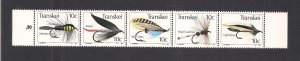 SOUTH AFRICA - TRANSKEI SC# 71  STRIP/5  FVF/MOG 1982