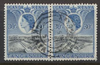 Kenya Uganda Tanganyika SG 171 Used pair 