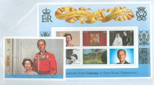 Guyana #3187-3188  Single (Complete Set) (Queen) (Royalty)
