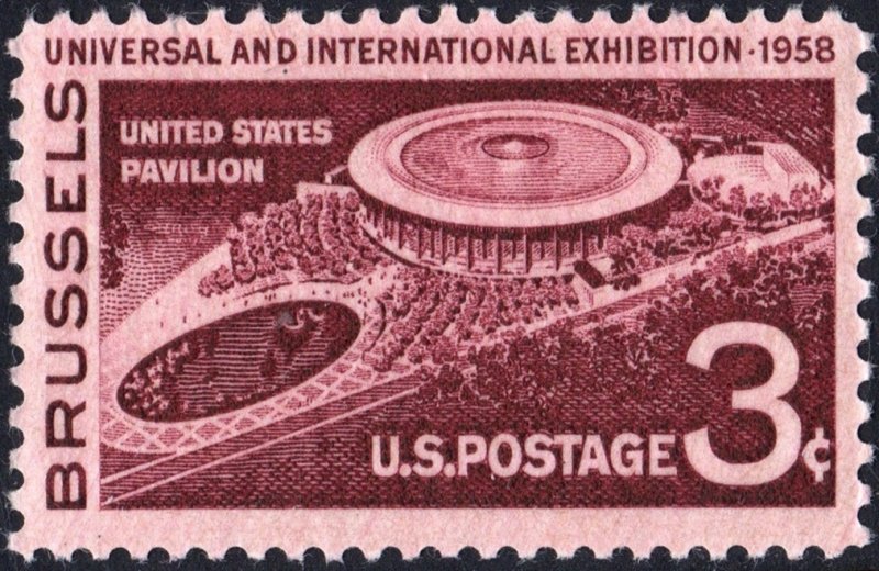 SC#1104 3¢ Brussels Exhibition Issue (1958) MNH