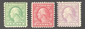 US Stamps - SC# 538  - 540 - MH & MHR - SCV = $62.00 