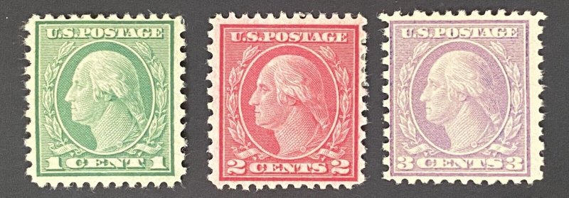 US Stamps - SC# 538  - 540 - MH & MHR - SCV = $62.00 