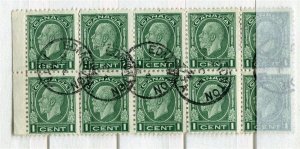 CANADA; 1932 early GV Portrait issue fine used 1c. BLOCK