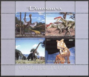 Congo 2011 Dinosaurs I Sheet MNH** Cinderella !