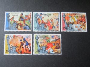 Niger 1976 Sc 352-3,C269-71 set MNH