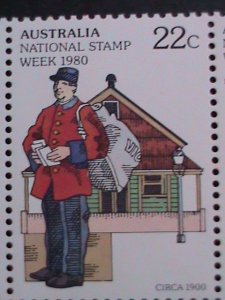 ​AUSTRALIA-1980-SC# 755b NATIONAL STAMP WEEK STRIP -MNH-VERY FINE