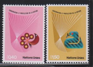 United Nations - Geneva,  Nature Conservation (SC# 111-112) MH SET