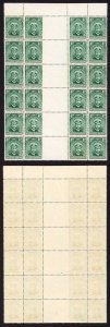 Southern Rhodesia SG1 1/2d Gutter Strip of 24 U/M