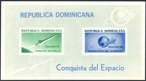 Dominican Rep 598-601,C135-C136, C136a,MNH. Mi 836-841. Conquest of space, 1964.