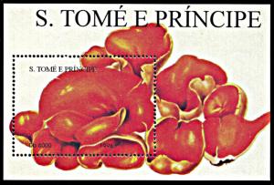 Saint Thomas and Prince Michel Block 380, MNH, Mushroom souvenir sheet