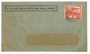 GB Channel Islands JERSEY WW2 Cover *St Helier* CDS 1944 {samwells-covers} R305 