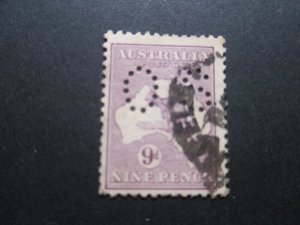 Australia 1915 Sc Ob50 Kangaroos FU