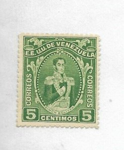 VENEZUELA 1914 GRAL BOLIVAR MILITARY HISTORY MINT HINGED SCOTT 256 MI 93