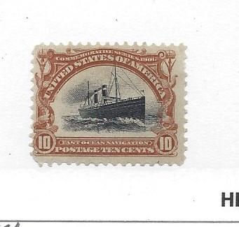 United States, 299, 10c Pan-American Brown/Black Fine Single, **MNG**