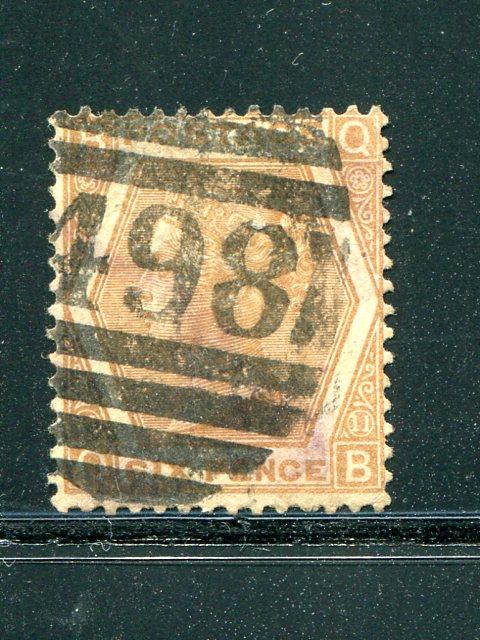 Great Britain  6d buff Plate #11