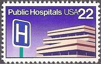 #2210, Single.  \Public Hospitals\  MNH  .22 cent 