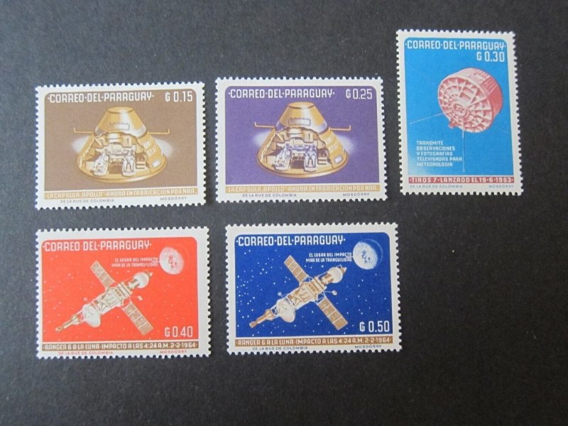 Paraguay 1964 sc 814-6 space MNH