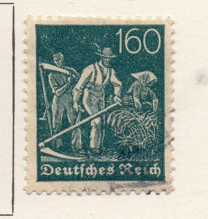 Germany 1922 (Dec) Wmk Mesh Weimar Rep. Fine Used 160pf. 119133