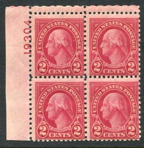 634 2c Washington Plate Block of 4 Mint  OG