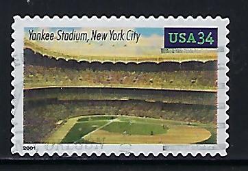 Catalog #3513 Stamp Used Yankee Stadium NYC Baseball MLB  American  League