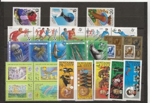 Russia 1988-91 Six sets Sport, circus etc (23 stamps + 1 label)  MNH