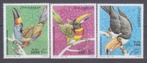 2003 Somalia  3v Birds / Toucans 14,00 €