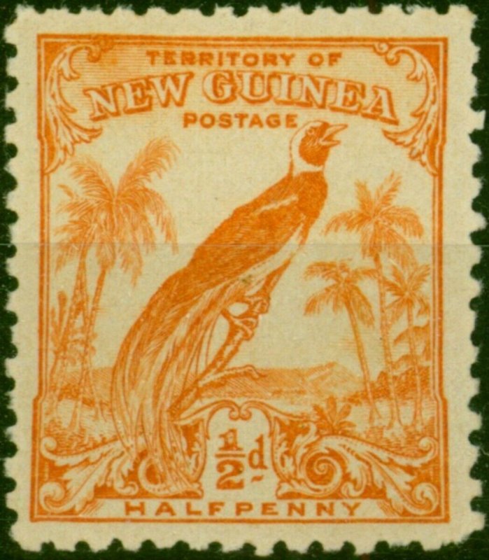 New Guinea 1932 1/2d Orange Not Issued Fine MNH