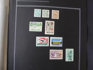 Uruguay Airmail Stamp Collection 1959-1974 on European Album Pages