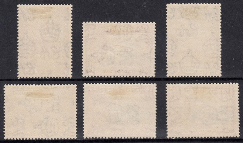 1941 HONG KONG KGVI CENTENARY BRITISH OCCUPATION (SG#163-168) MH VF