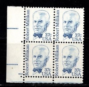#1866 Robert Millikan Plate Block/4 #1 LL - MNH