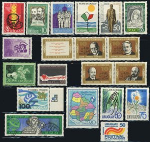 Uruguay #850-858 #860-862 #866-872 Latin America 1973 Postage Stamp Collection