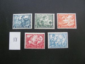 Germany 1933 MNH  SC B50a-55a WAGNER perf. 14  SET VF 1000 EUROS (118)