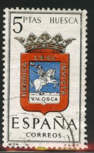 SPAIN Scott 1068 Used Huesca Coat of Arms