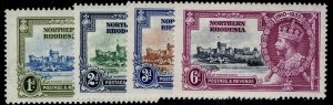 NORTHERN RHODESIA GV SG18-21, 1935 SILVER JUBILEE set, M MINT. Cat £26.