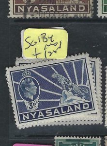 NYASALAND  (P1201B)  KGVI   3 D  LEOPARD  SG 134     MOG 