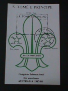 ST. THOMAS-1988 INTL. CONGRESS OF SCOUT -AUSTRALIA CTO S/S VFFANCY CANCEL