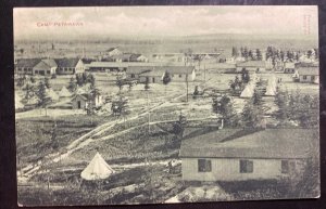1912 Petawawa Camp Canada RPPC Real Picture Postcard Cover To Quebec