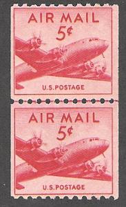 US Cat # C37 Coil LP, Airplane, MNH*-