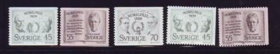 Sweden Sc 842-6 1969 Nobel Prize Winner stamps mint NH