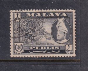 Malaya Perlis 1957 Sc 29 1c Used