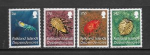 MARINE LIFE - FALKLAND ISLANDS DEPENDENCIES #1L76-9  CRUSTACEA  MNH