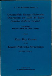 Counterfeit Kansas-Nebraska Overprints on 1922-34 Issue
